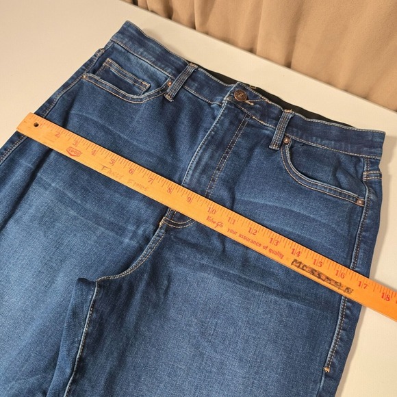 LuLaRoe Jeans Womens 30 Blue Straight Leg Stretch Comfort Magic Waist - Picture 9 of 13
